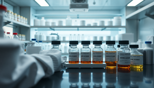 Laboratory setting with SARMs and steroids samples