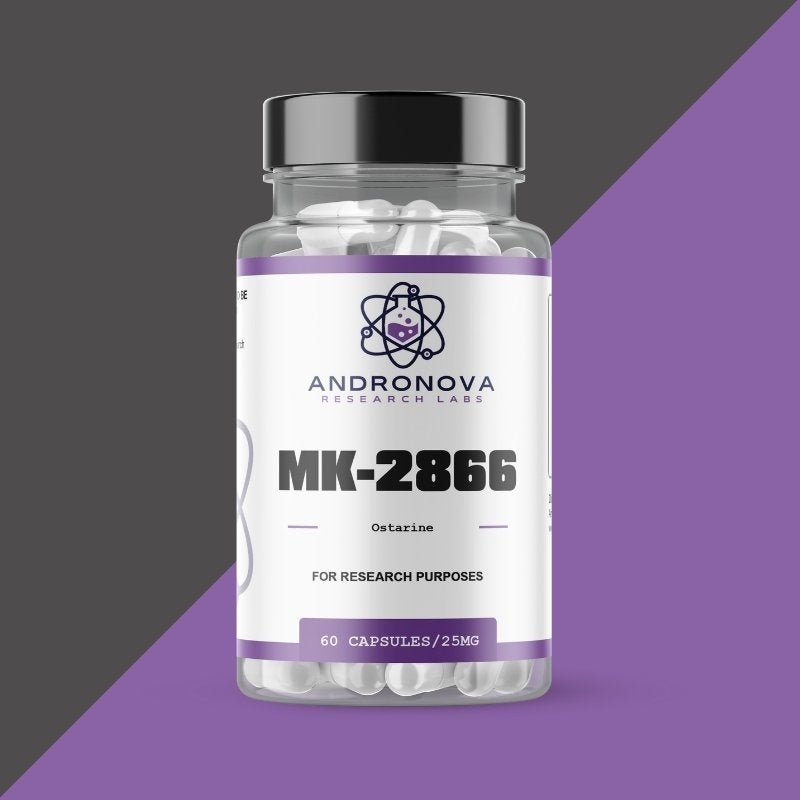 AndroNova Research Labs MK-2866 Ostarine bottle 60 capsules 25mg selective androgen receptor modulator