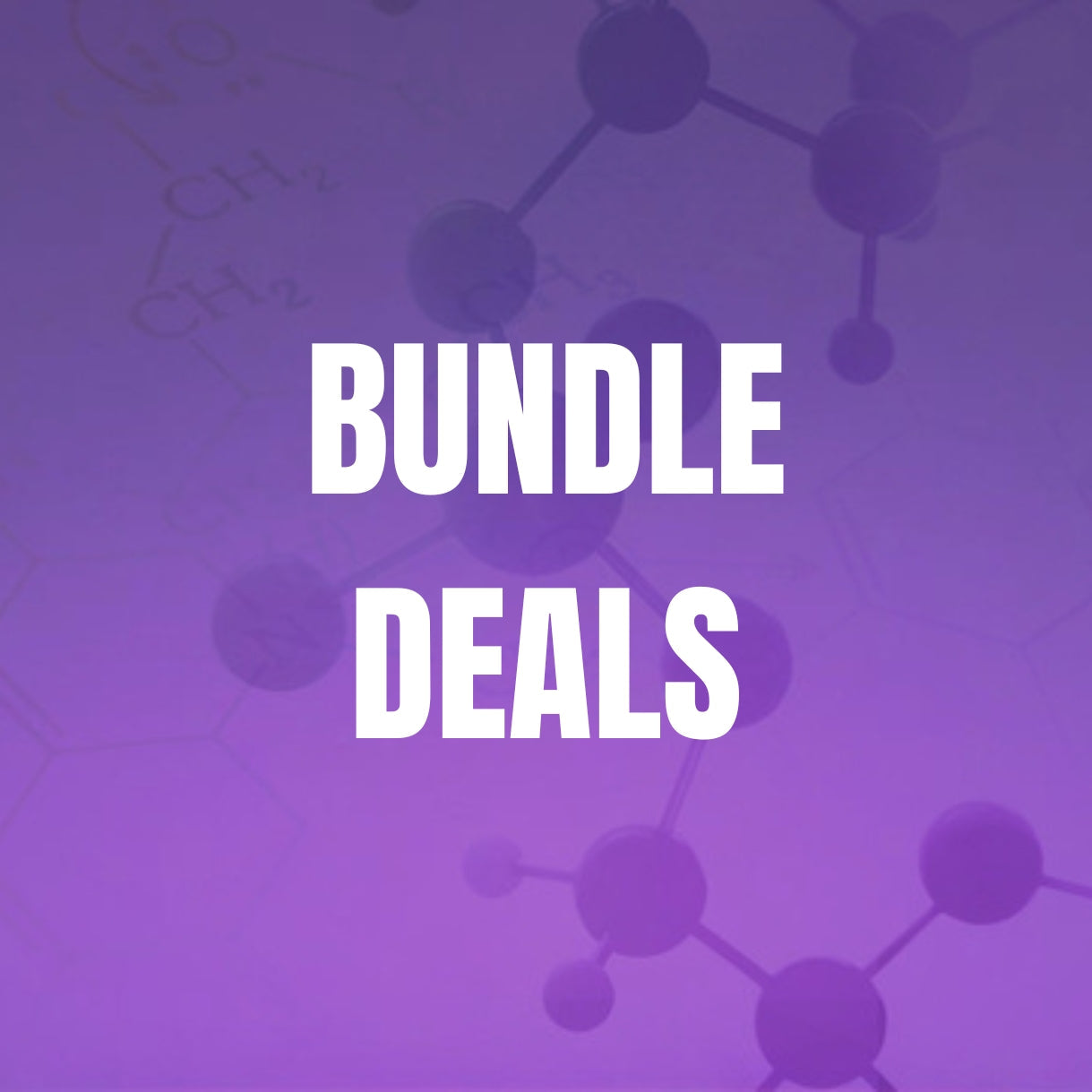 Research chemical bundle deals with molecular structure background and bold text